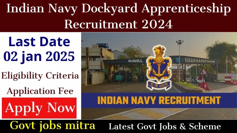 Indian Navy Recruitment 2024: Apply for Dockyard Apprenticeship Posts